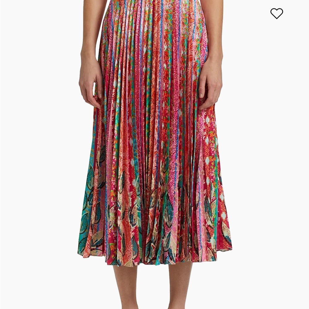 SALONI Multicolor Floral A-Line Skirt